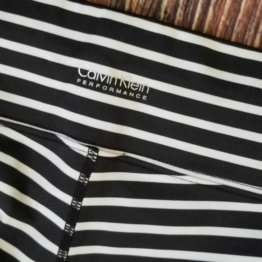 Calvin Klein Performance Striped Leggings - Picture 6 of 16